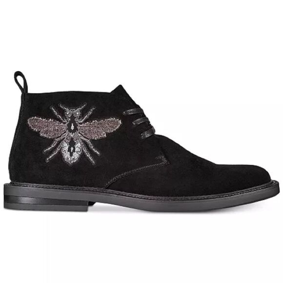 INC Darius Patch Chukkas Boots For Macy\'s Men\'s‎ Size 8.5 Black Suede main image 8